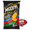 McCoy's Classic Variety Multipack Crisps 6 Pack