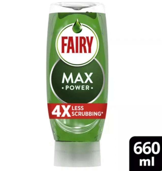 Fairy Max Power Washing Up Liquid Original 660ML