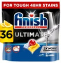 Finish Ultimate Deep Clean & Shine Dishwasher Tablets Lemon - 36 Tabs