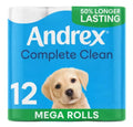 Andrex 12 Complete Clean Mega Rolls