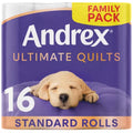 Andrex Ultimate Quilts Toilet Tissue 16 Standard Rolls