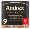 Andrex Ultimate Quilts Toilet Tissue Vanilla & Sandalwood Fragranced Standard 9 Rolls