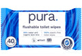 Pura 40 Flushable Toilet Tissue Wipes