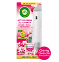Air Wick Cherry Blossom & Raspberry Aerosol-Free Automatic Spray Kit. Lasts up to 70 days