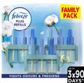 Febreze 3Volution Air Freshener Plug In Refill Cotton Fresh Triple Pack 3x20ML