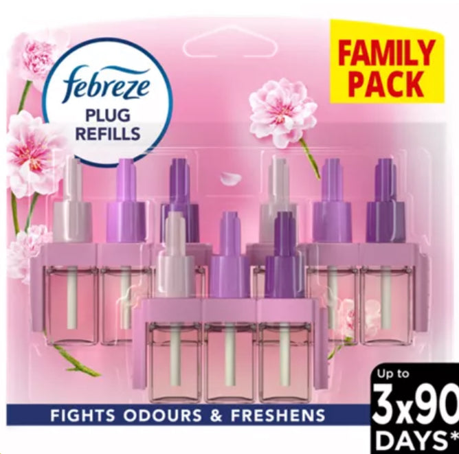 Febreze 3Volution Air Freshener Plug In Refill Blossom & Breeze Triple Pack 3x20ML