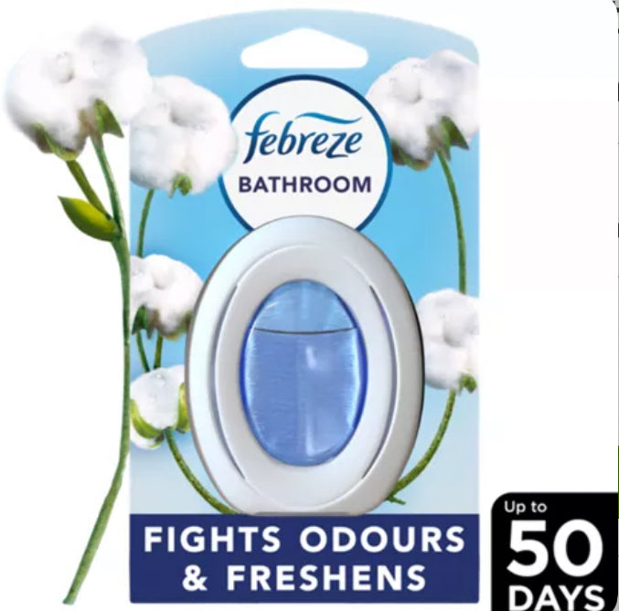 Febreze Air Freshener Bathroom Block, Cotton Fresh