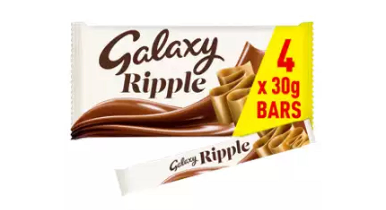 Galaxy Ripple Chocolate Bars Multipack 4 x 30g
