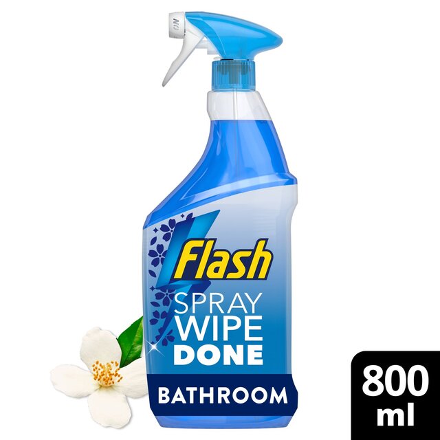 Flash Spray.Wipe.Done. Bathroom Antibac Cleaning Spray White Blossom 800ML